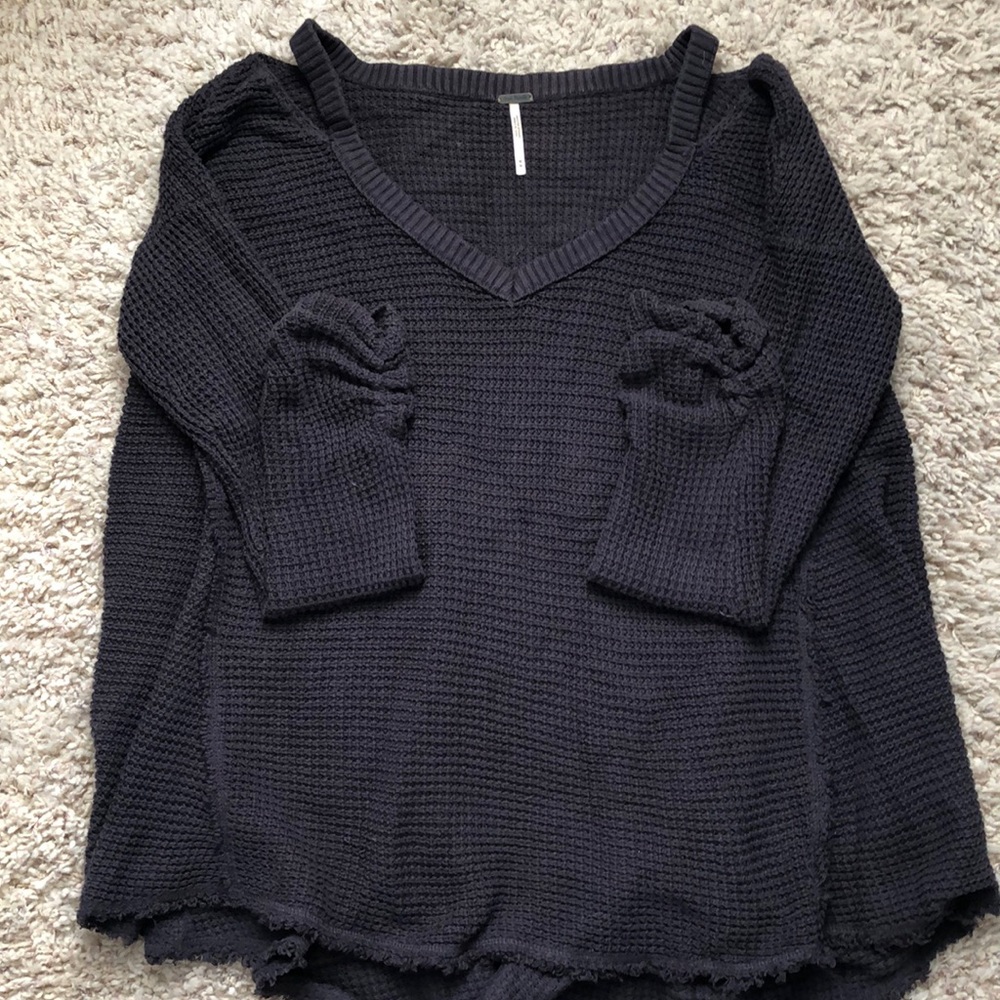 Free People Moonshine Cold Shoulder Sweater - Picture 4 of 4